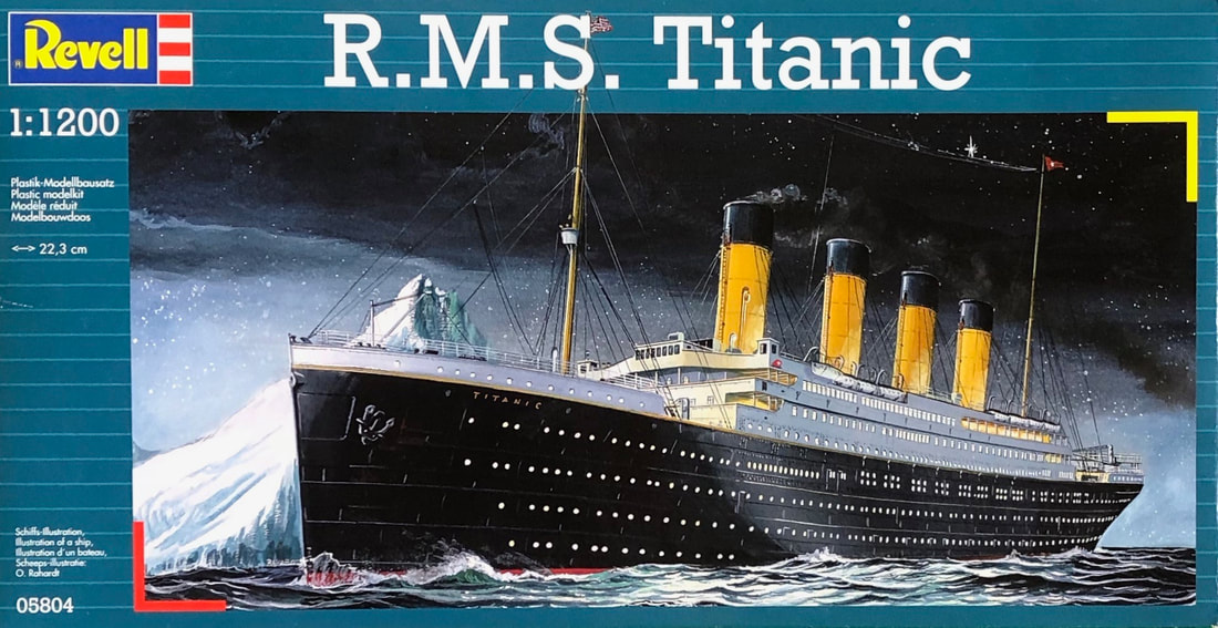 1/600 Scale Revell RMS Titanic Unpainted Plastic Model Kit 