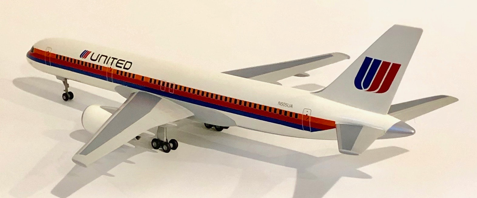 United Saul Bass Boeing 727-200 decals for Minicraft 1/144 kit 