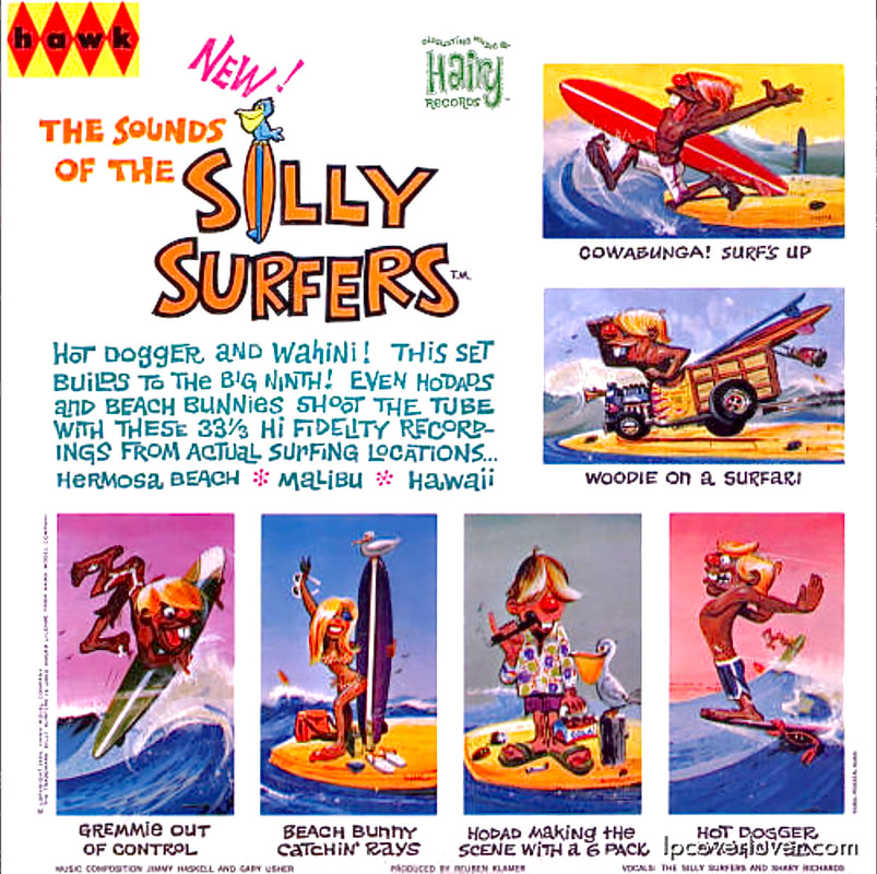 4 Hawk Classics Silly Surfers Plastic Model Kits Hang Ten Bunny Tandem Woodie 