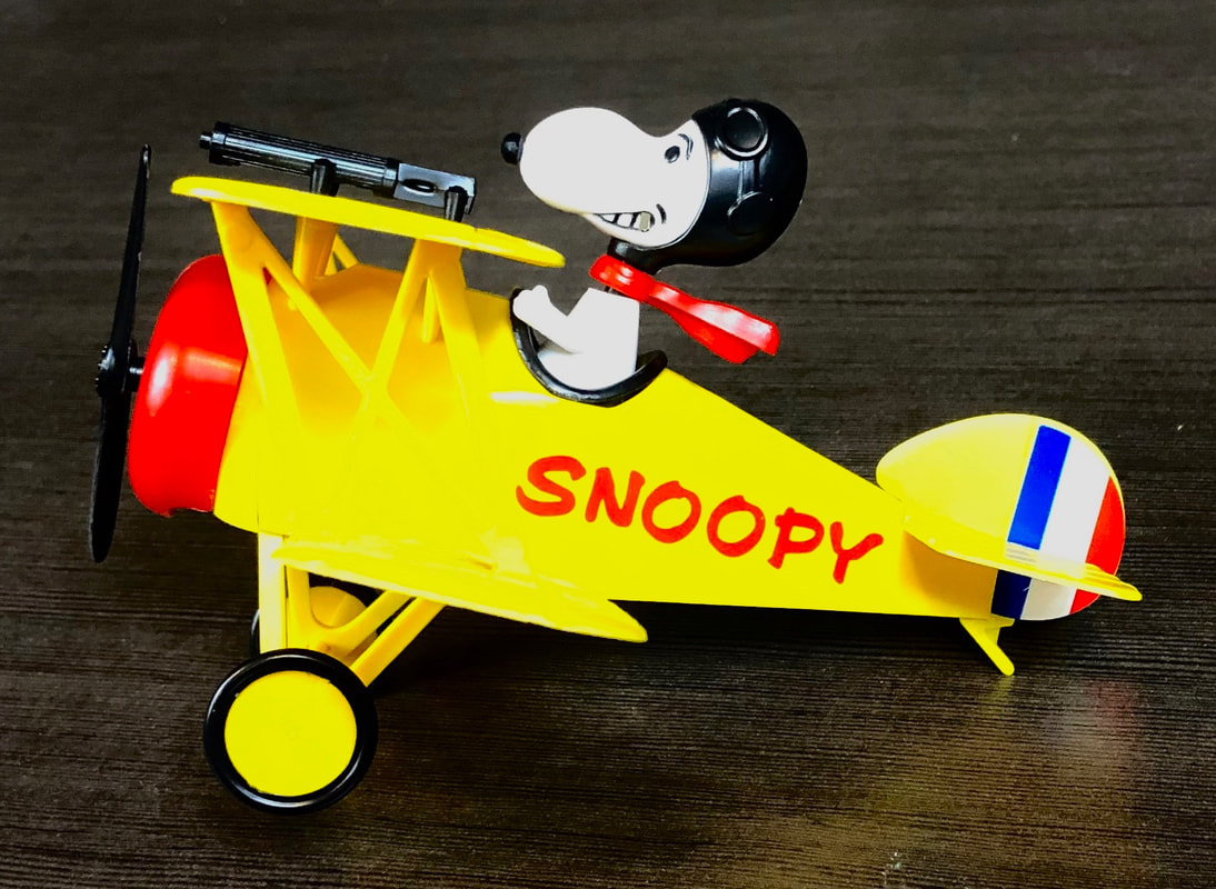 Peanuts Snoopy In His Sopwith Camel Plane Atlantis Models  Reissue New PRESALE 